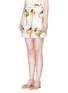 Front View - Click To Enlarge - - - Ice cream print silk twill pyjama shorts
