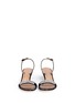Front View - Click To Enlarge - 73426 - 'Mistico' crystal embellished satin slingback sandals