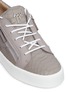 Detail View - Click To Enlarge - 73426 - 'MAY LONDON' PYTHON EMBOSSED LEATHER SNEAKERS