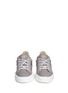 Front View - Click To Enlarge - 73426 - 'MAY LONDON' PYTHON EMBOSSED LEATHER SNEAKERS