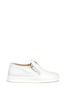 Main View - Click To Enlarge - 73426 - 'Eve' logo double zip leather slip-ons