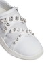 Detail View - Click To Enlarge - 73426 - 'Christie' glass crystal leather and suede sneakers