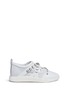 Main View - Click To Enlarge - 73426 - 'Christie' glass crystal leather and suede sneakers