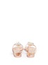 Back View - Click To Enlarge - 73426 - 'Rock 10 Infradito' 3D glass flower leather thong sandals
