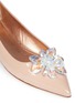 Detail View - Click To Enlarge - 73426 - 'Lucrezia' glass crystal flower patent leather flats