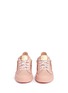 Front View - Click To Enlarge - 73426 - 'Nicki' double zip leather sneakers