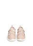 Front View - Click To Enlarge - 73426 - Singleg' glass crystal strap suede sneakers