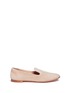 Main View - Click To Enlarge - 73426 - 'Dalila' strass logo suede slip-ons