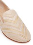 Detail View - Click To Enlarge - 73426 - 'Dalila' crystal and stud chevron suede slip-ons