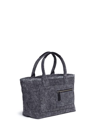 Detail View - Click To Enlarge - MARC JACOBS - Zip pocket cotton denim tote