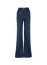 Main View - Click To Enlarge - MARC JACOBS - Distressed stripe high waist jeans