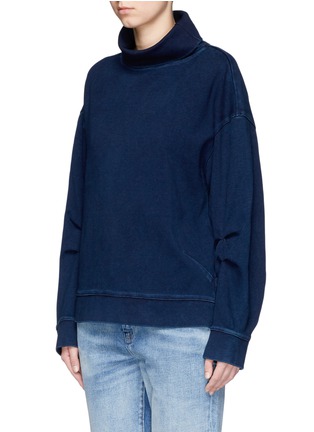 Front View - Click To Enlarge -  - 'Nona' funnel neck cotton sweatshirt