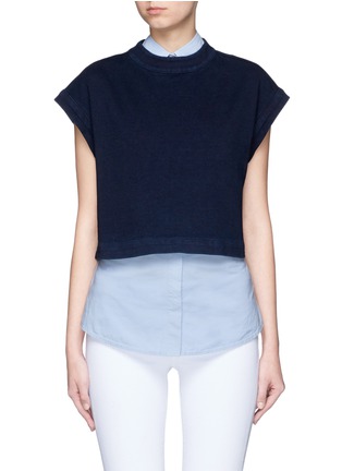 Main View - Click To Enlarge - AG - 'Trapezi' split cropped top