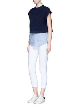 Figure View - Click To Enlarge - AG - 'Trapezi' split cropped top