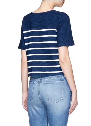 Back View - Click To Enlarge - AG - 'Vex' stripe cotton T-shirt