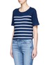 Front View - Click To Enlarge - AG - 'Vex' stripe cotton T-shirt