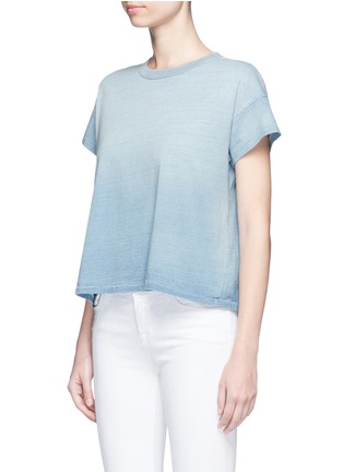 Front View - Click To Enlarge - AG - 'Penrose' cropped ombré T-shirt