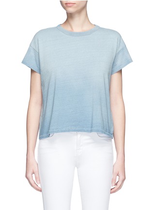 Main View - Click To Enlarge - AG - 'Penrose' cropped ombré T-shirt