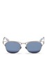 HAZE COLLECTION Fuze' cutout metal square sunglasses