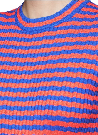 Detail View - Click To Enlarge - PROENZA SCHOULER - Irregular stripe silk-cashmere sweater