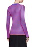 Back View - Click To Enlarge - PROENZA SCHOULER - Irregular stripe silk-cashmere sweater