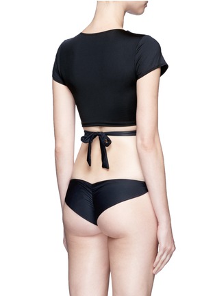 Back View - Click To Enlarge - VITAMIN A - 'Ballerina' wrap swim top