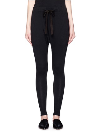 Main View - Click To Enlarge - BASSIKE - Dropped crotch slim fit jersey pants