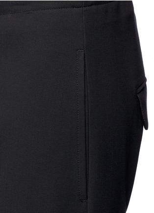 Detail View - Click To Enlarge - BASSIKE - Shoelace drawcord crepe pants