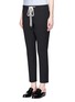 Front View - Click To Enlarge - BASSIKE - Shoelace drawcord crepe pants