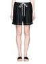 Main View - Click To Enlarge - BASSIKE - Shoelace drawcord waist crepe shorts
