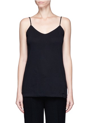 Main View - Click To Enlarge - BASSIKE - V-neck jersey singlet