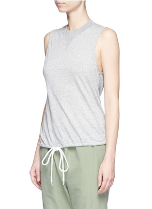 Front View - Click To Enlarge - BASSIKE - Drawstring hem organic cotton tank top