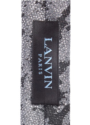 Detail View - Click To Enlarge - LANVIN - Cracked jacquard fleece wool blend skinny tie