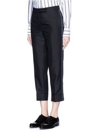 Front View - Click To Enlarge - THOM BROWNE  - Grosgrain tuxedo stripe pants