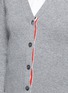 Detail View - Click To Enlarge - THOM BROWNE  - Intarsia stripe cashmere cardigan