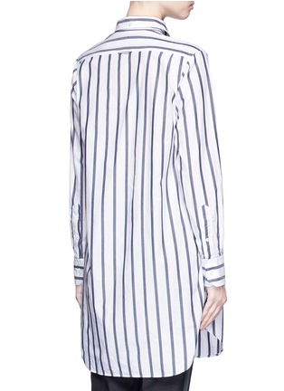 Back View - Click To Enlarge - THOM BROWNE  - Stripe cotton poplin shirt dress