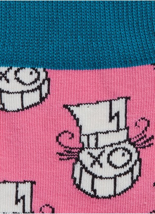 Detail View - Click To Enlarge - HAPPY SOCKS - x André Saraiva Mr. A top hat socks