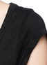 Detail View - Click To Enlarge - ISABEL MARANT ÉTOILE - Cap sleeve linen jersey T-shirt