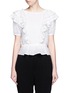 Main View - Click To Enlarge - ISABEL MARANT ÉTOILE - 'Alice's Ruffles' cotton voile top