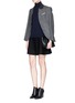 Figure View - Click To Enlarge - THEORY - 'Lotamee' evian stretch wool blend flare skirt