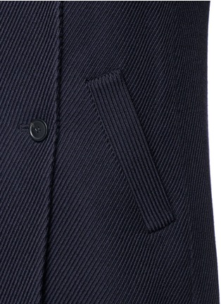 Detail View - Click To Enlarge - THEORY - 'Venizka' virgin wool blend twill coat