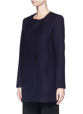 Front View - Click To Enlarge - THEORY - 'Venizka' virgin wool blend twill coat