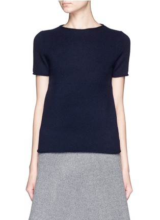 Main View - Click To Enlarge - THEORY - 'Tolleree' short sleeve cashmere sweater