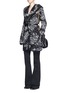 Figure View - Click To Enlarge - DIANE VON FURSTENBERG - 'Mercer' oversize floral bouclé knit cardigan