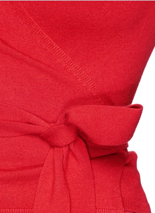 Detail View - Click To Enlarge - DIANE VON FURSTENBERG - 'Ballerina' silk cashmere wrap cardigan