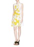 Figure View - Click To Enlarge - DIANE VON FURSTENBERG - 'Samantha' floral print cotton dress