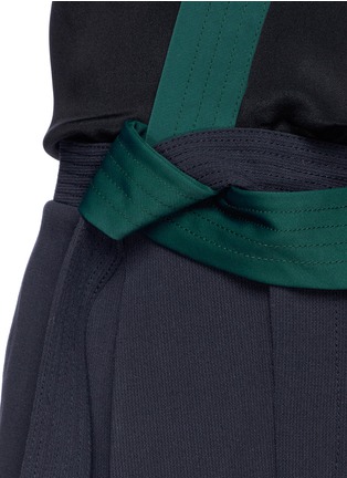 Detail View - Click To Enlarge - 3.1 PHILLIP LIM - Judo belt mixed media drape jumpsuit