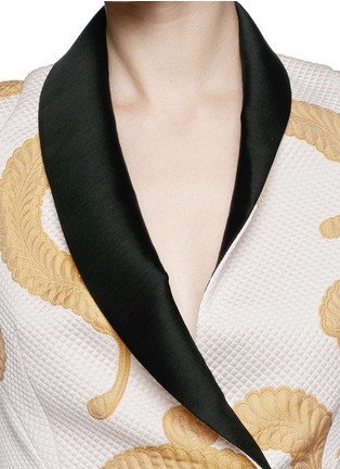 Detail View - Click To Enlarge - 3.1 PHILLIP LIM - Quilted twill jacquard appliqué blazer