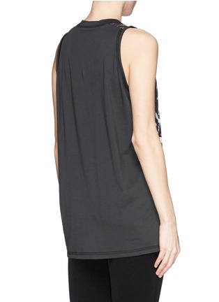 Back View - Click To Enlarge - 3.1 PHILLIP LIM - Abstract fern print cotton tank top