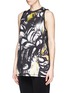 Front View - Click To Enlarge - 3.1 PHILLIP LIM - Abstract fern print cotton tank top